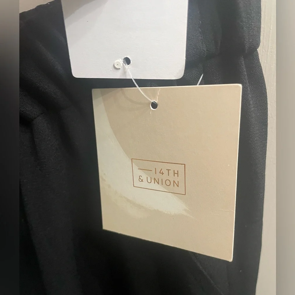 14th & Union Jogger Style Lightweight Relaxed Trousers in Black Sz S - Picture 7 of 11